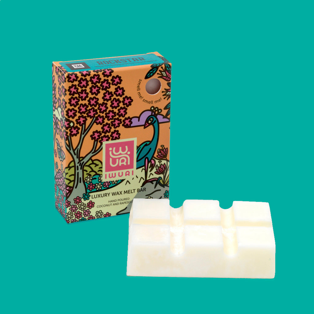 Luxury handmade Wax Melts, rapeseed and coconut natural wax, Rockstar - Bergamot, Frankincense, Patchouli and Vanilla fragrance. 80g