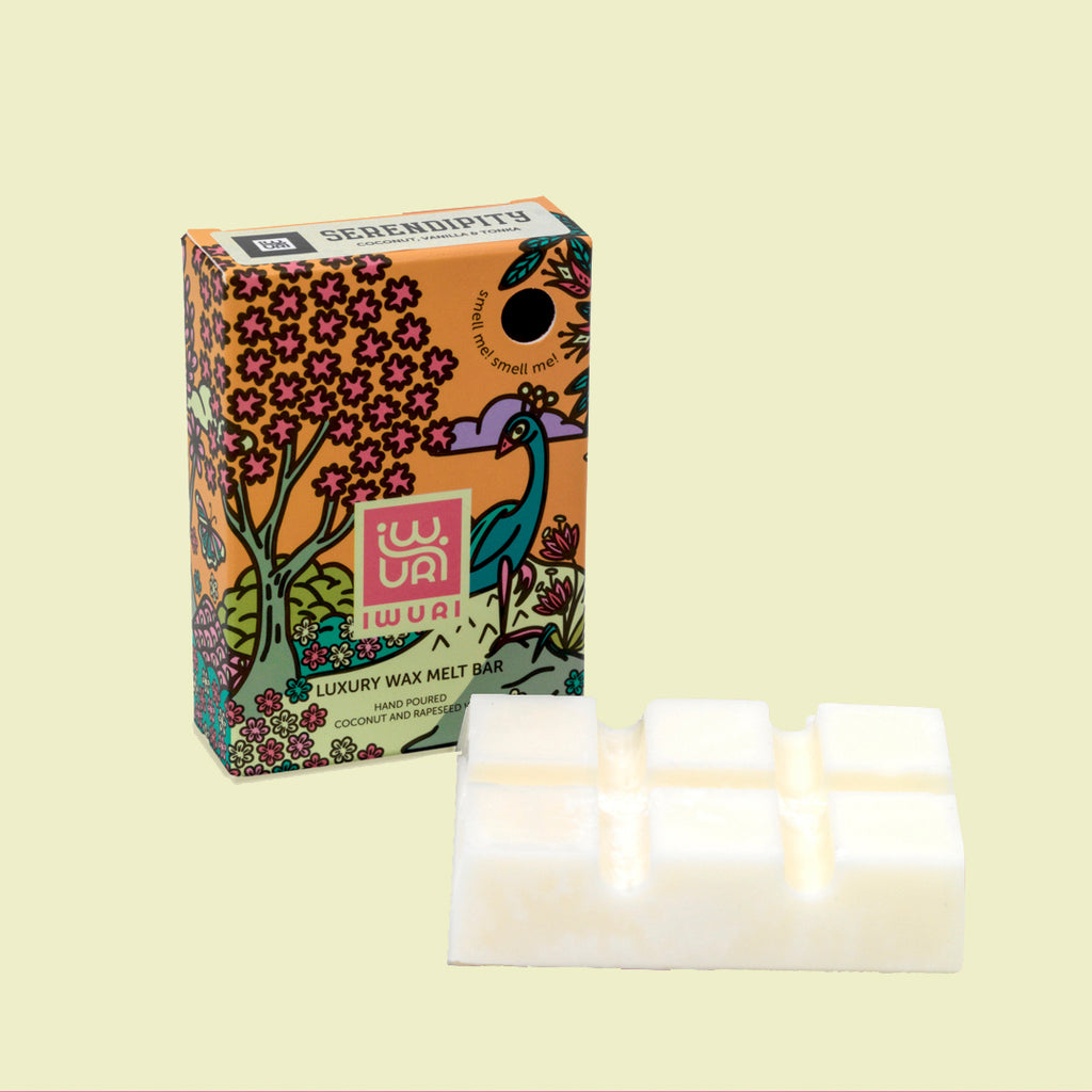 Luxury handmade Wax Melts, rapeseed and coconut natural wax, Serendipity - Coconut, Vanilla and Tonka fragrance. 80g