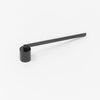 Candle snuffer tool, to extinguish flame and avoid wax splash back.  Matt black stainless steel.  70g