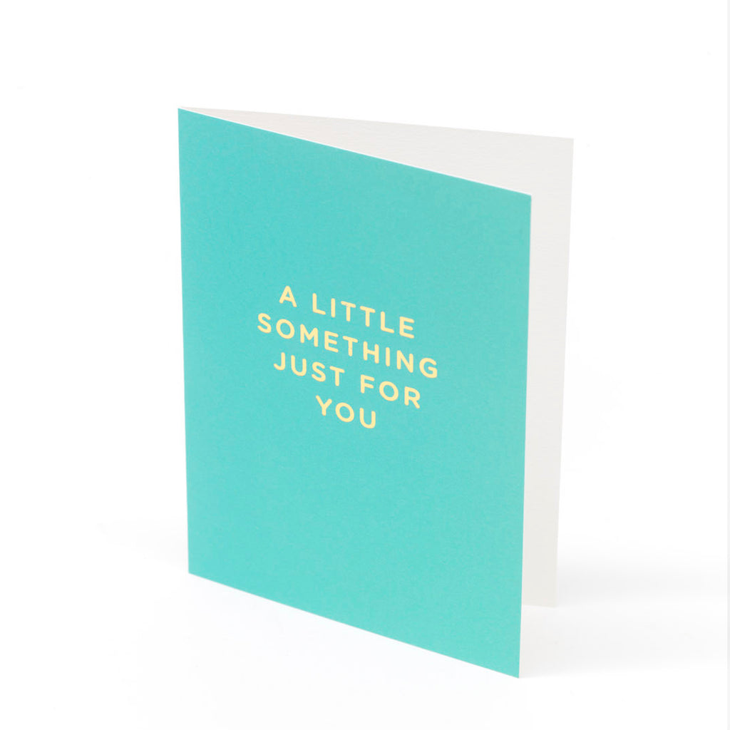 Mini greetings card 'a little something for you'