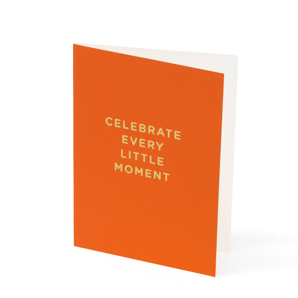 Mini greetings card 'Celebrate every little moment'
